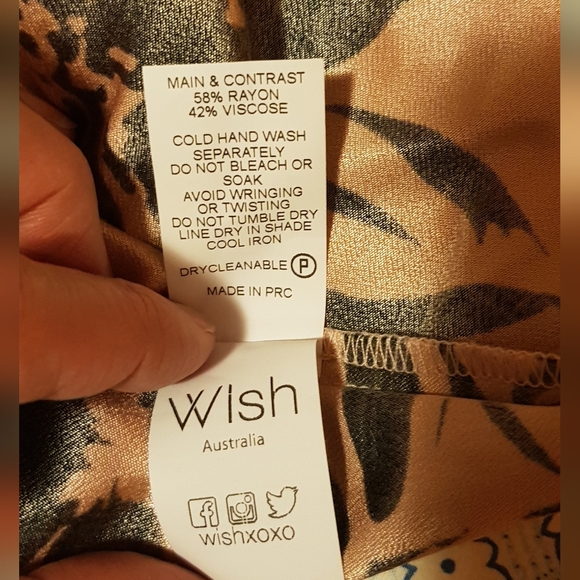 Strapless Wish floral top 8-10 - Picture 3 of 5